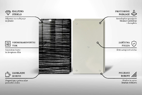 Protection plaque induction Abstraction noire