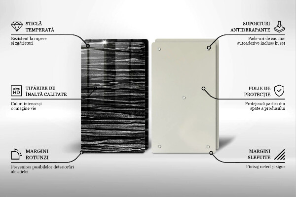 Protection plaque induction Abstraction noire