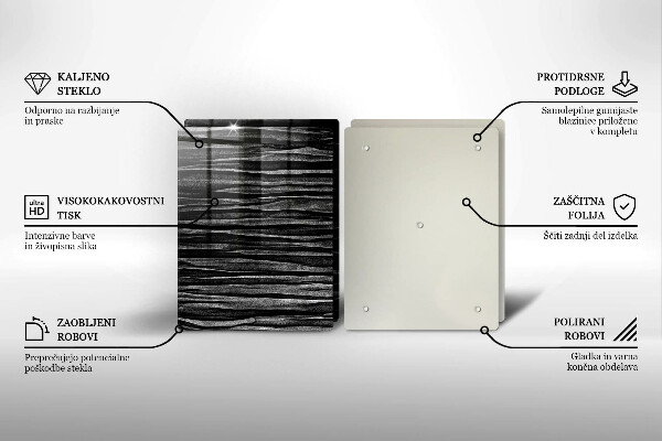 Protection plaque induction Abstraction noire