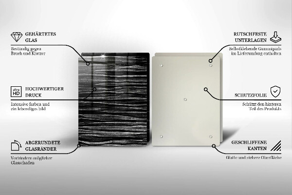 Protection plaque induction Abstraction noire