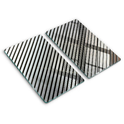 Protection plaque induction Lignes métalliques