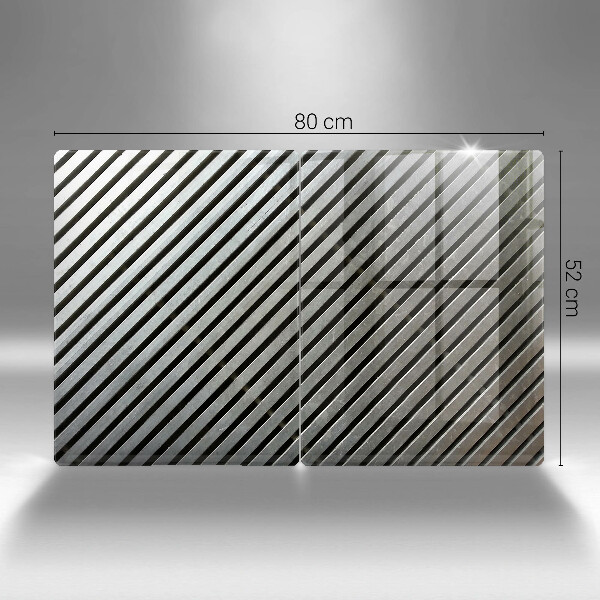 Protection plaque induction Lignes métalliques