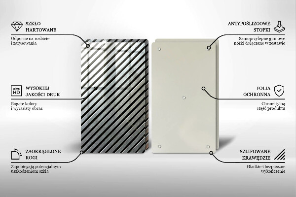 Protection plaque induction Lignes métalliques