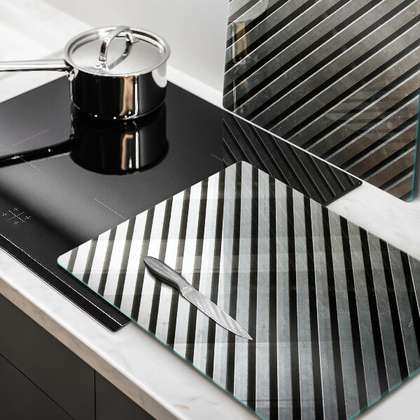 Protection plaque induction Lignes métalliques