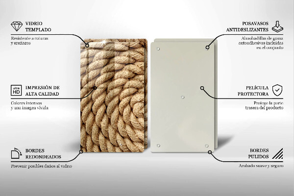 Protection plaque induction Corde enroulée