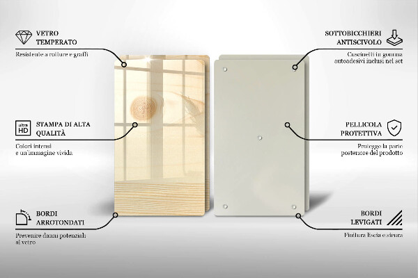 Protection plaque induction Une planche de bois