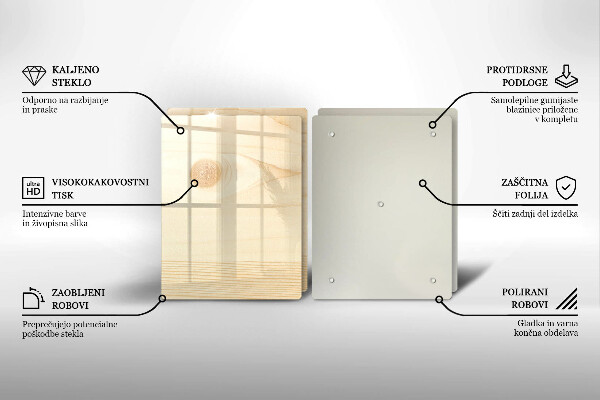 Protection plaque induction Une planche de bois