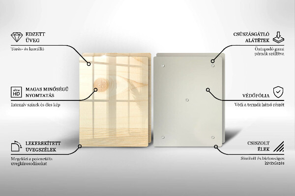Protection plaque induction Une planche de bois