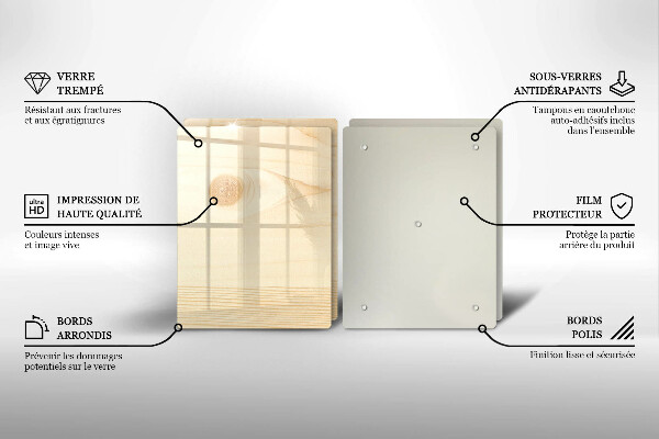 Protection plaque induction Une planche de bois