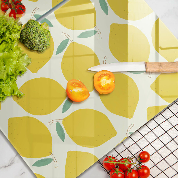 Protection plaque induction Citrons de dessin animé