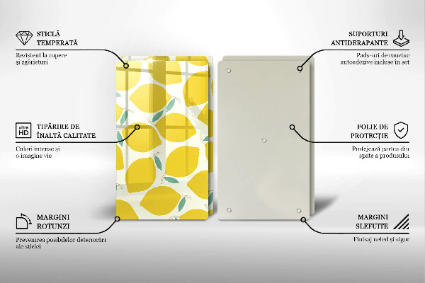 Protection plaque induction Citrons de dessin animé