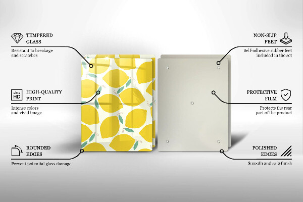 Protection plaque induction Citrons de dessin animé