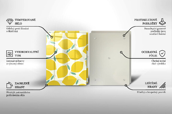 Protection plaque induction Citrons de dessin animé