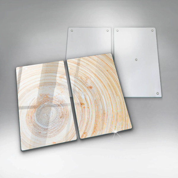 Protection plaque induction Texture du bois