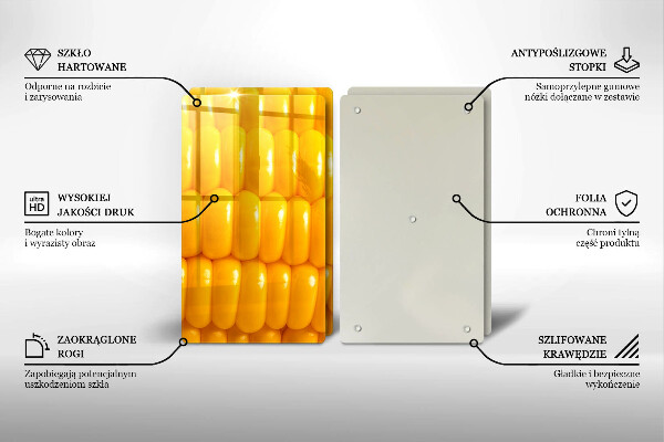 Protection plaque induction Grains de maïs