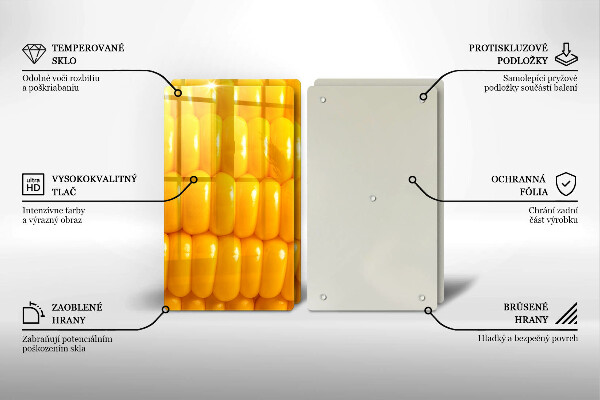 Protection plaque induction Grains de maïs