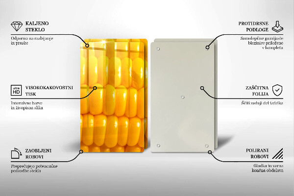 Protection plaque induction Grains de maïs