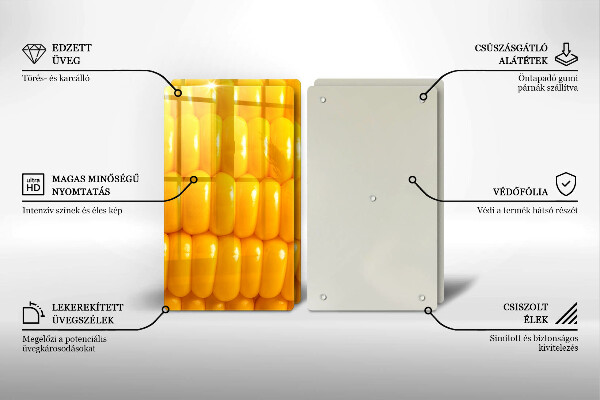 Protection plaque induction Grains de maïs