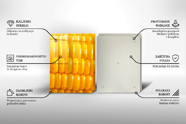 Protection plaque induction Grains de maïs
