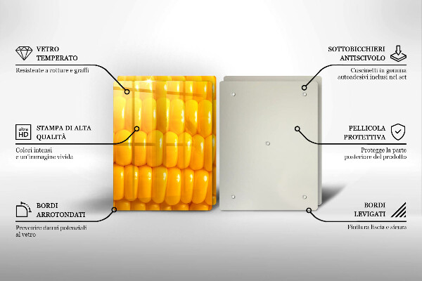 Protection plaque induction Grains de maïs