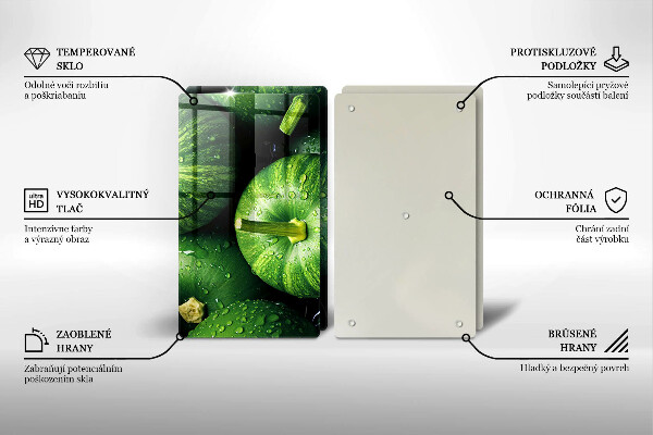 Protection plaque induction Citrouilles vertes