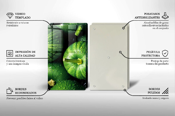 Protection plaque induction Citrouilles vertes