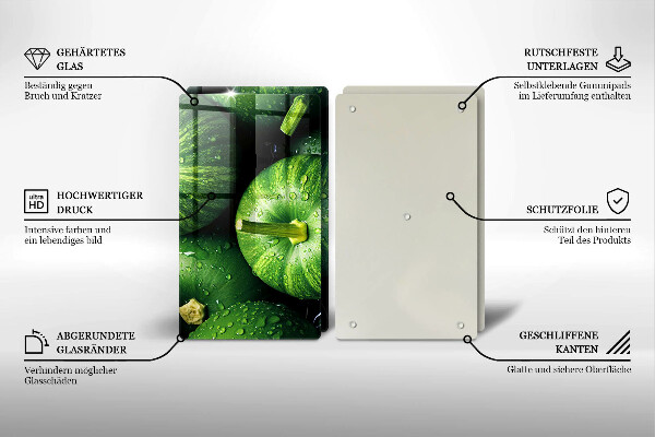 Protection plaque induction Citrouilles vertes