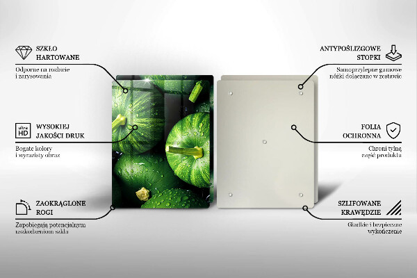 Protection plaque induction Citrouilles vertes