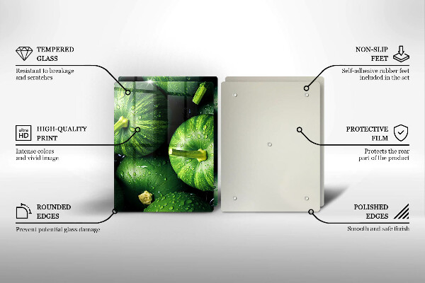 Protection plaque induction Citrouilles vertes