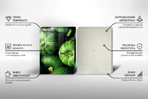 Protection plaque induction Citrouilles vertes