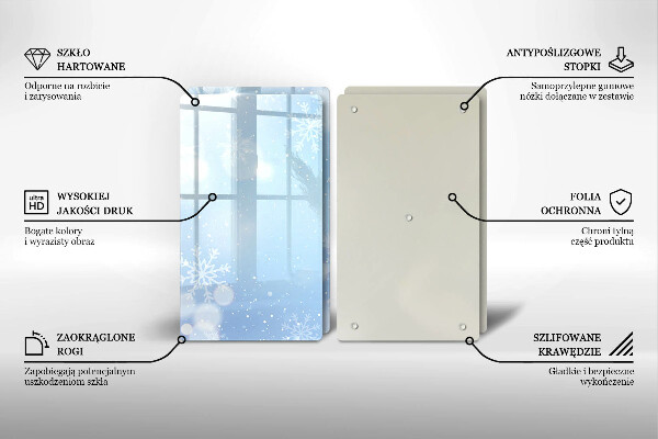 Protection plaque induction Texture hivernale