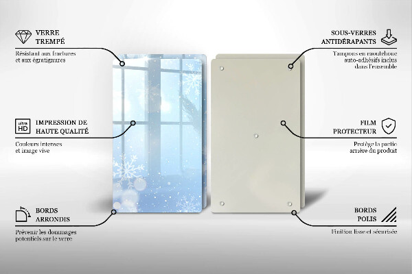 Protection plaque induction Texture hivernale