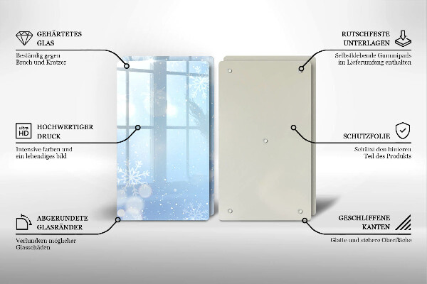 Protection plaque induction Texture hivernale