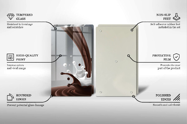 Protection plaque induction Lait et chocolat