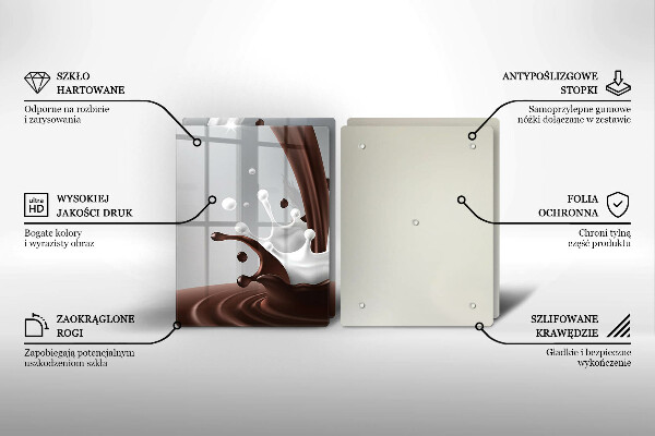 Protection plaque induction Lait et chocolat