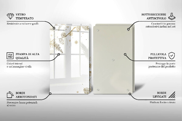 Protection plaque induction Décorations d'hiver