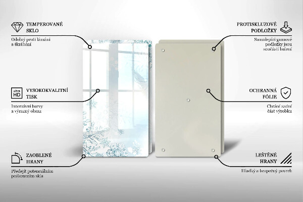 Protection plaque induction Flocon de neige