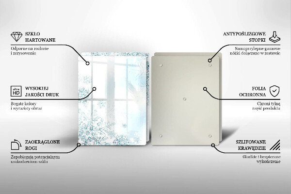 Protection plaque induction Flocon de neige