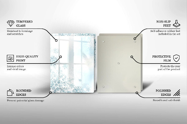 Protection plaque induction Flocon de neige