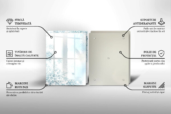 Protection plaque induction Flocon de neige