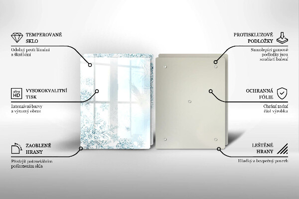 Protection plaque induction Flocon de neige