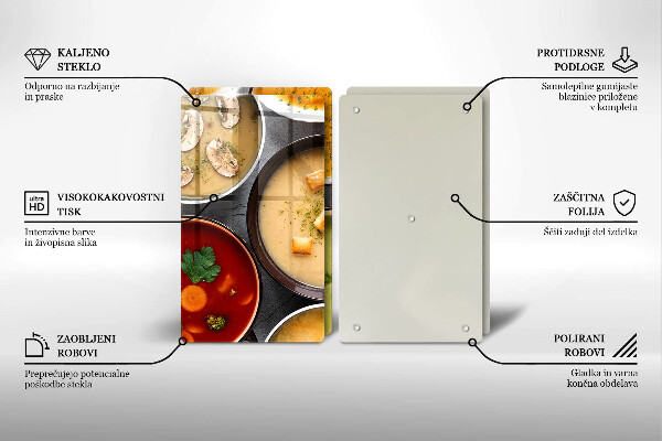 Protection plaque induction Des soupes colorées