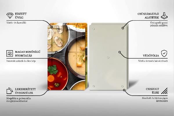 Protection plaque induction Des soupes colorées