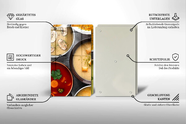 Protection plaque induction Des soupes colorées