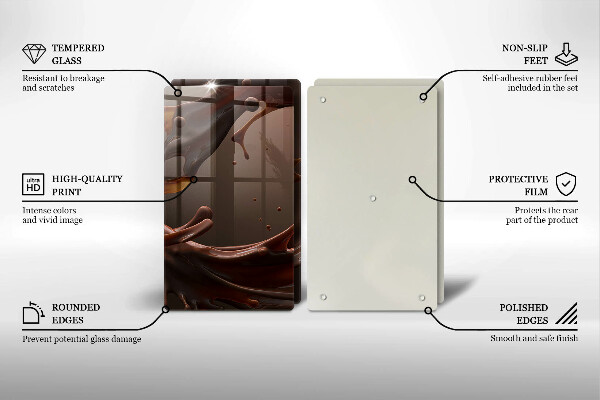 Protection plaque induction Chocolat liquide