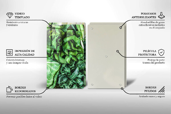 Protection plaque induction Légumes verts