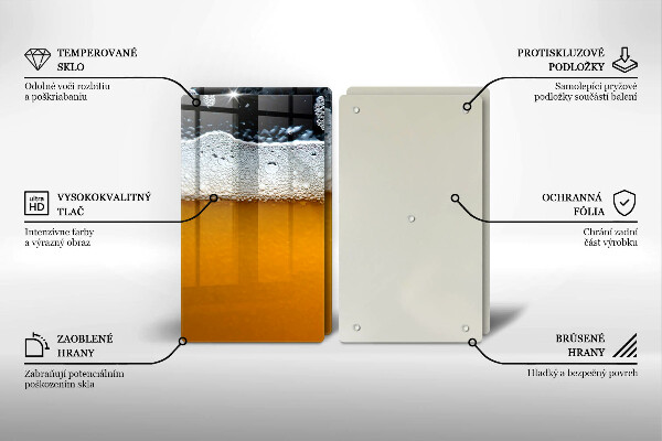 Protection plaque induction Boire de la mousse de bière