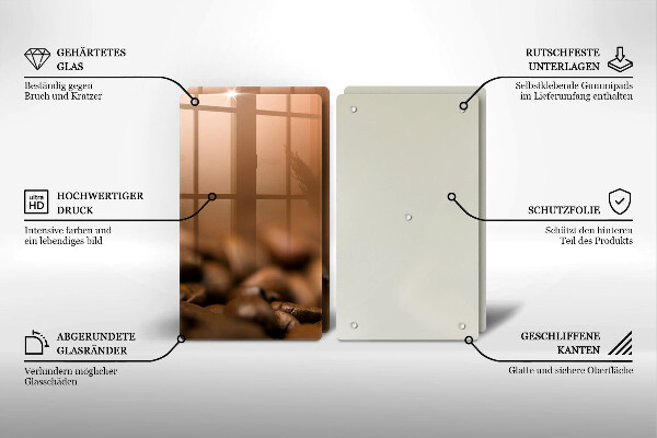 Protection plaque induction Grains de café