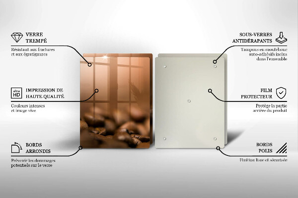 Protection plaque induction Grains de café