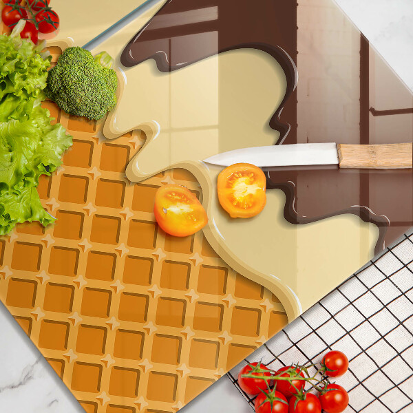 Protection plaque induction Illustration de cornet de crème glacée